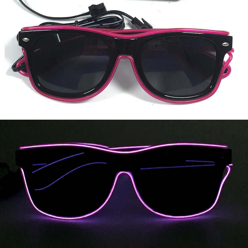 Lunettes LED Néon Lumineuses