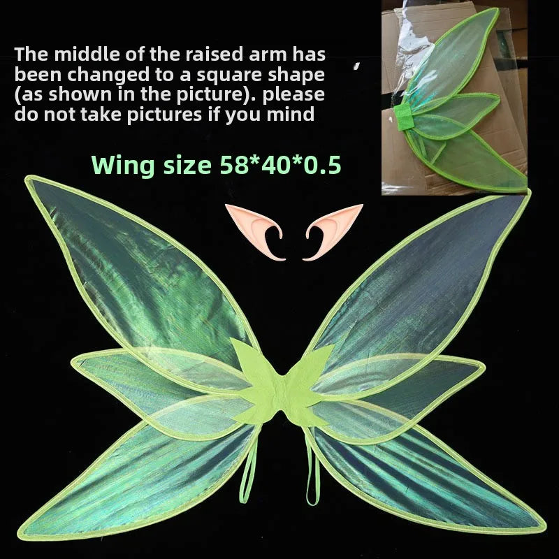Robe Elfe Verte avec Ailes
