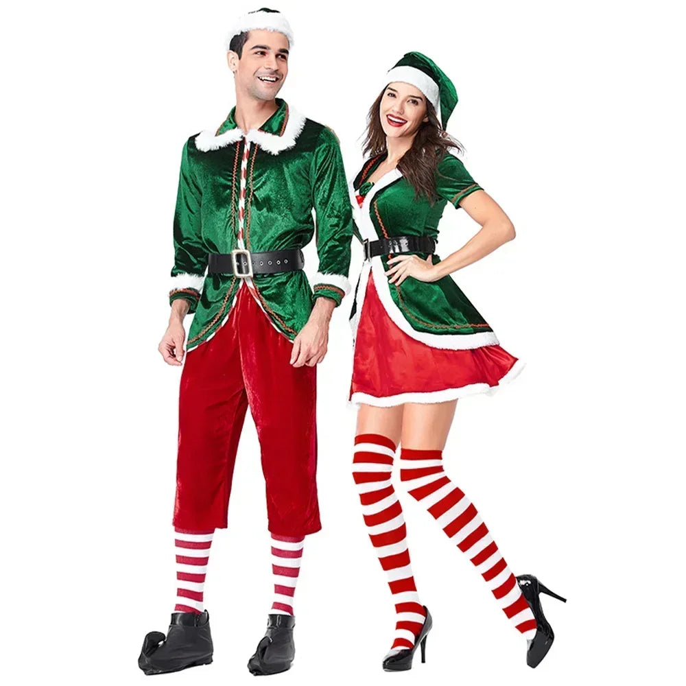 Déguisement Noël Père Noël ou Lutine – Homme/Femme M à XXL