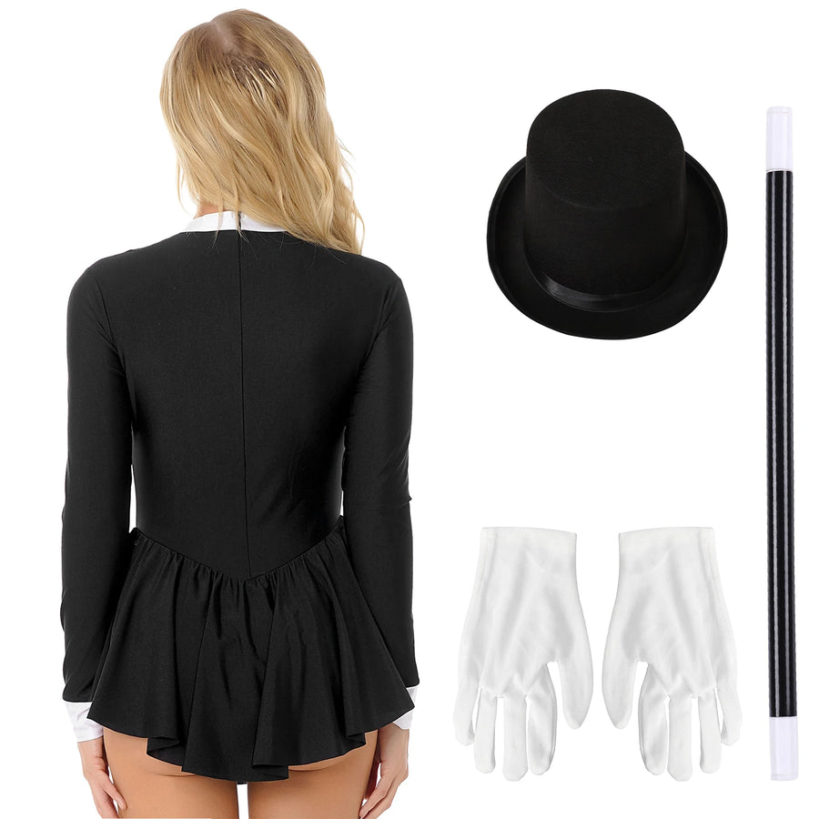 Costume Maîtresse de Cérémonie Femme – Noir, S à XL