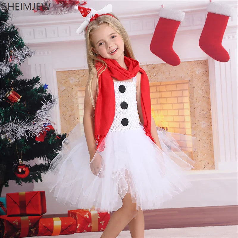 Robe Ballerine Bonhomme de Neige Femme