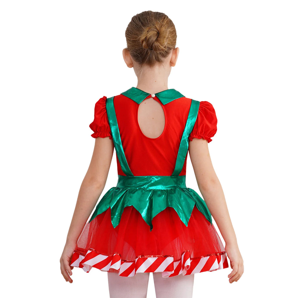 Robe Tutu Lutine Rayée Fille – vue 3
