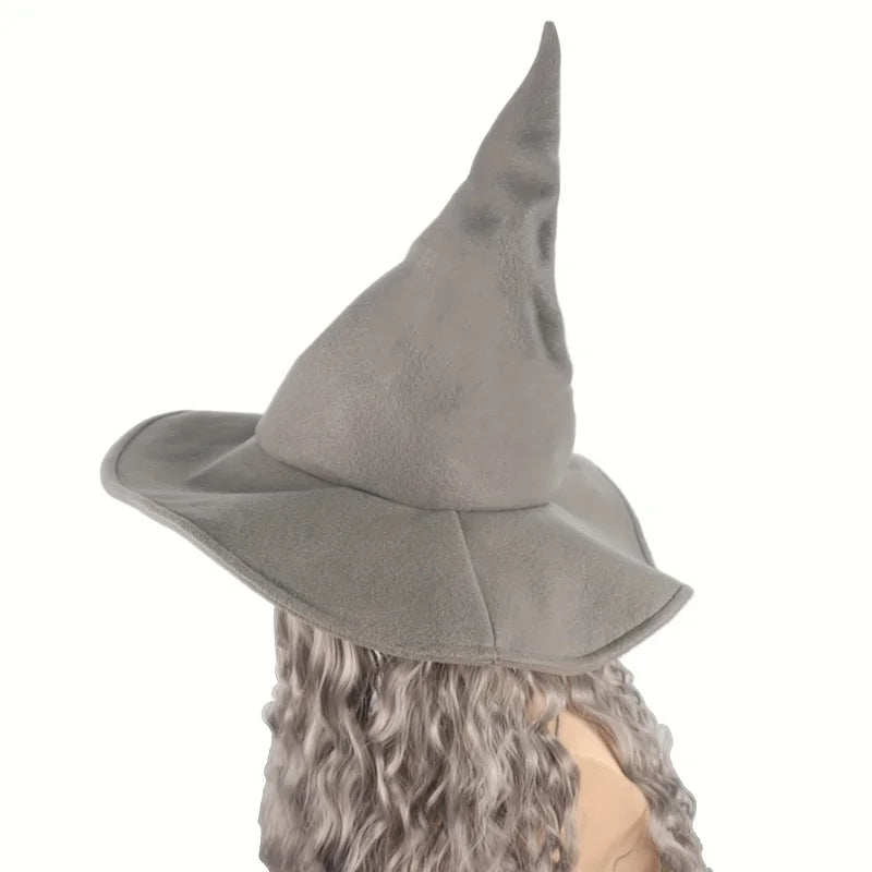 Kit Magicien Gris – Barbe et Chapeau Pointu