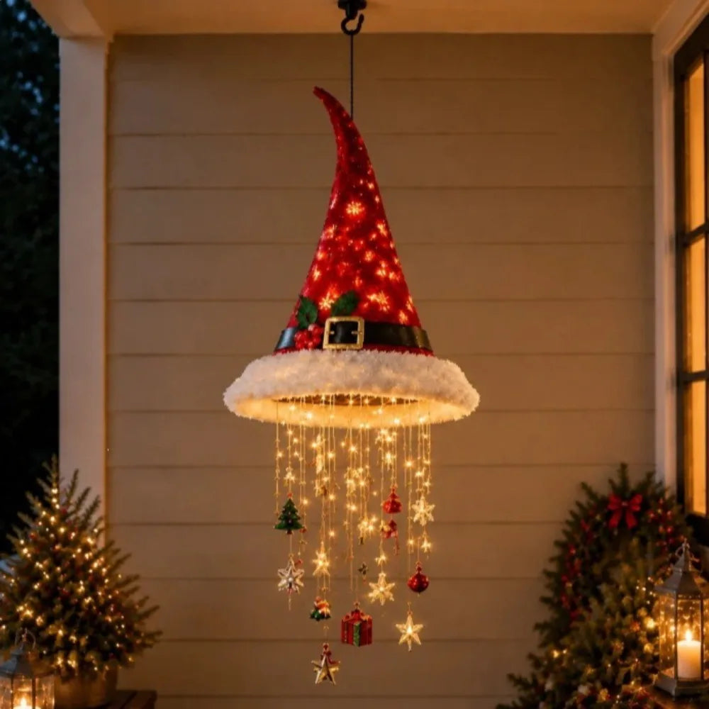 Guirlande Lumineuse Bonnets de Père Noël LED – Décoration Sapin – vue 3