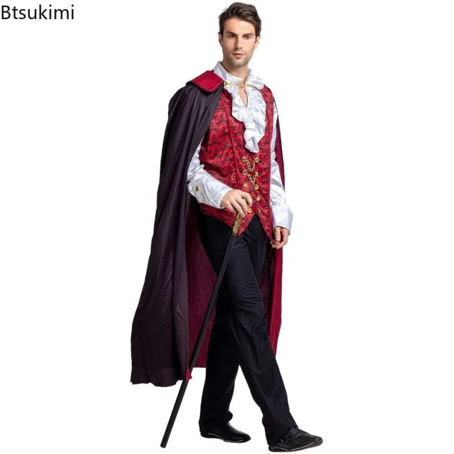 Costume Vampire Diable Homme avec Cape – vue 4