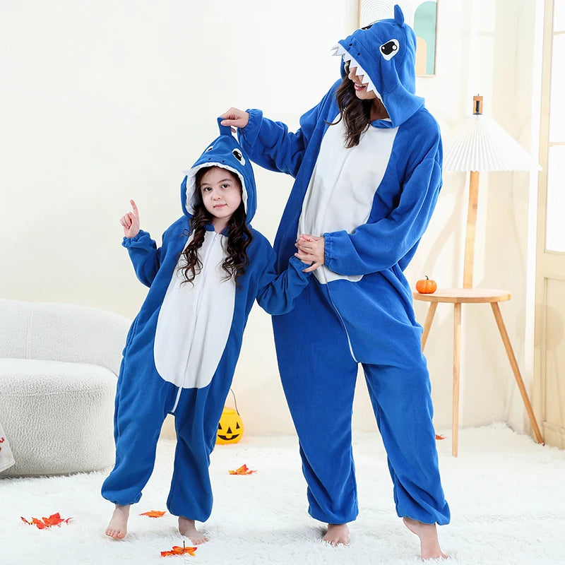 Combinaison Dragon Rouge Famille – Kigurumi à Capuche – vue 5