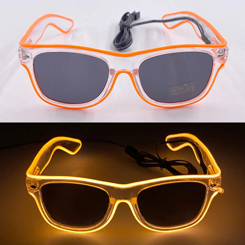 Lunettes Néon LED Lumineuses Adulte