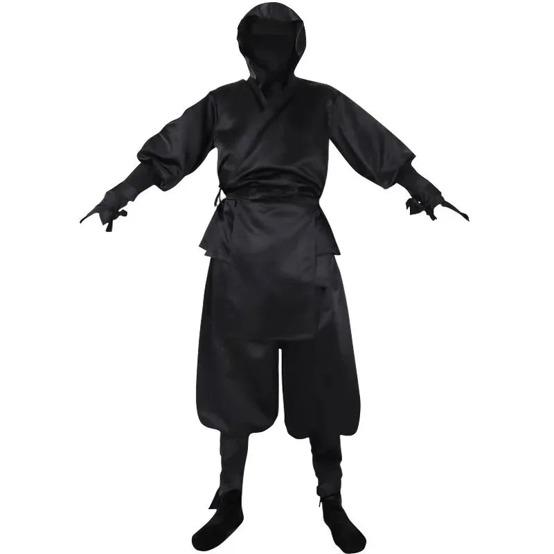 Déguisement Ninja Noir et Blanc Homme – vue 4