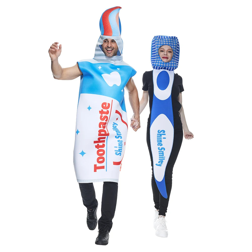 Déguisement Couple Brosse à Dents et Dentifrice – vue 6