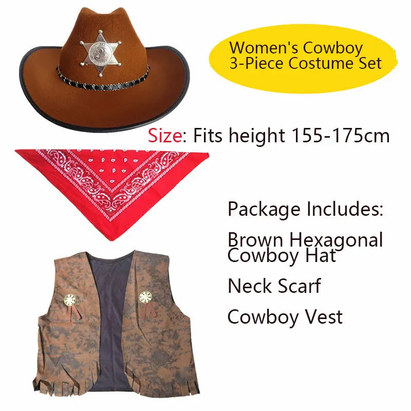 Kit Duo Déguisement Cowboy et Cowgirl – vue 7