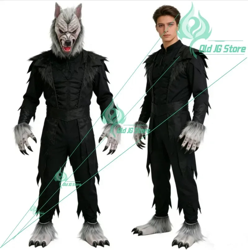 Déguisement Loup-Garou – Masque, Griffes et Pieds – vue 6