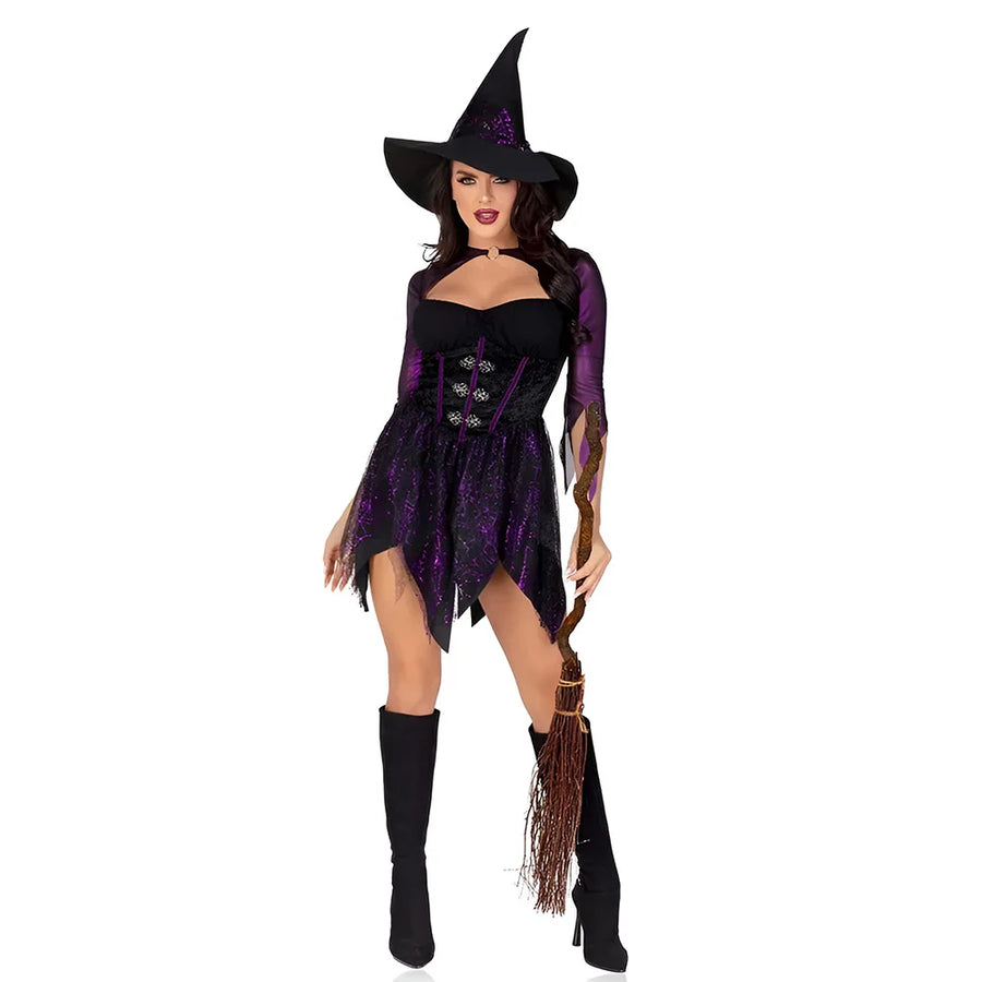 Robe de Sorcière Femme – Déguisement Taille Unique