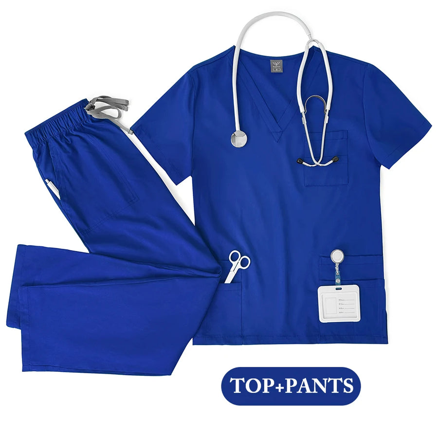Tenue Médicale Mixte – Haut et Pantalon, Plusieurs Coloris