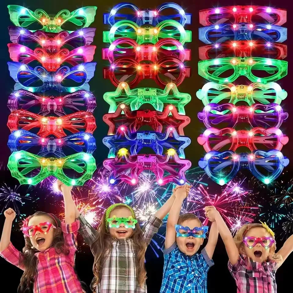 Lot de 6 Lunettes Lumineuses LED – 6 Formes