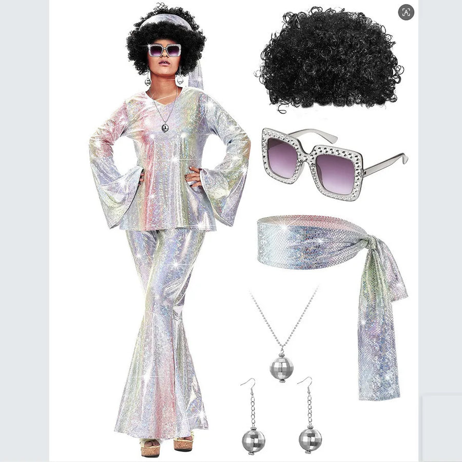 Tenue Disco Années 70 Complète Femme