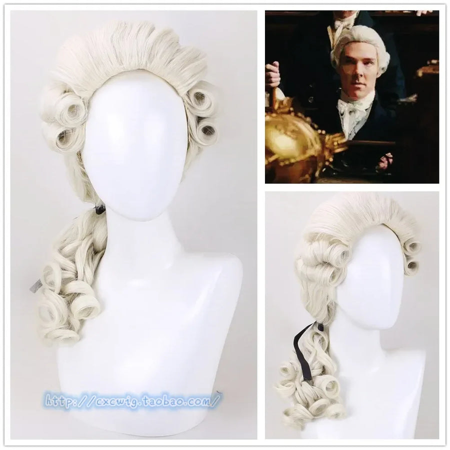 Perruque de Juge Baroque Beige