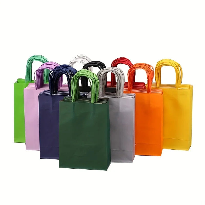 Sacs Cadeaux Anniversaire Kraft Réutilisables