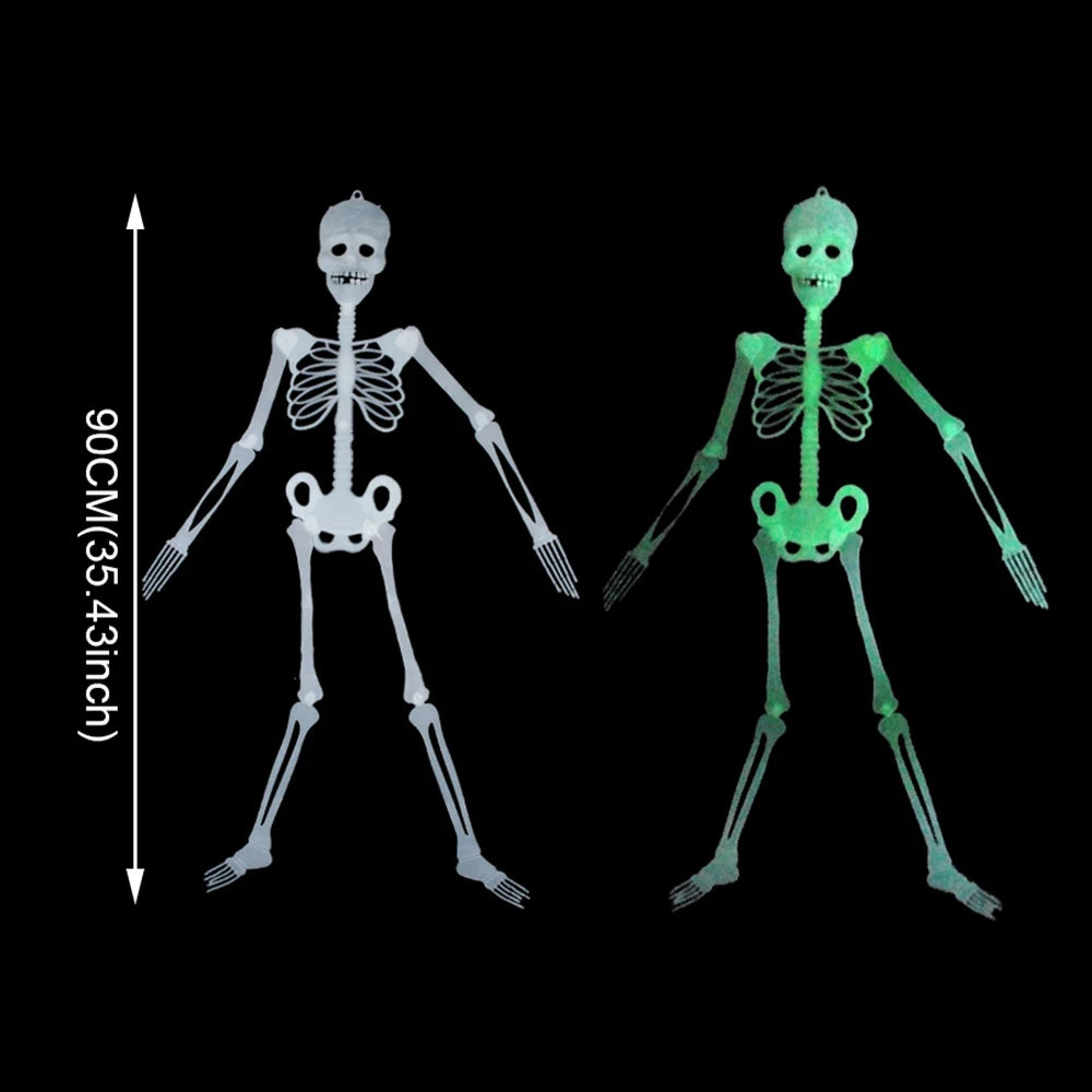 Squelette Phosphorescent à Suspendre – 30 ou 90 cm