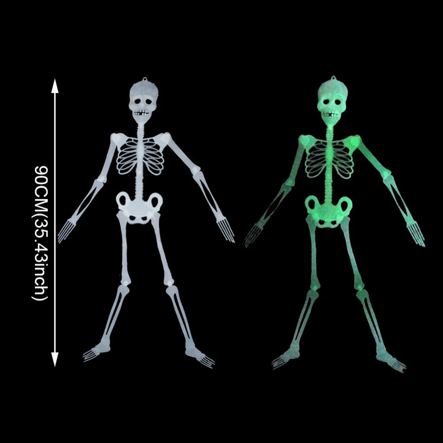 Squelette Phosphorescent à Suspendre – 30 ou 90 cm