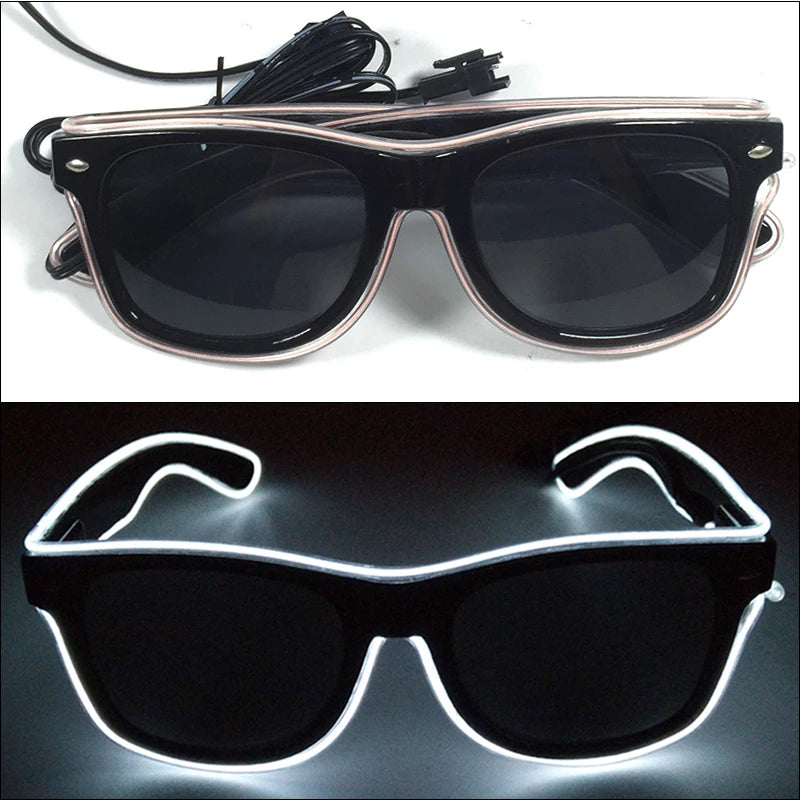 Lunettes Néon LED Lumineuses Adulte