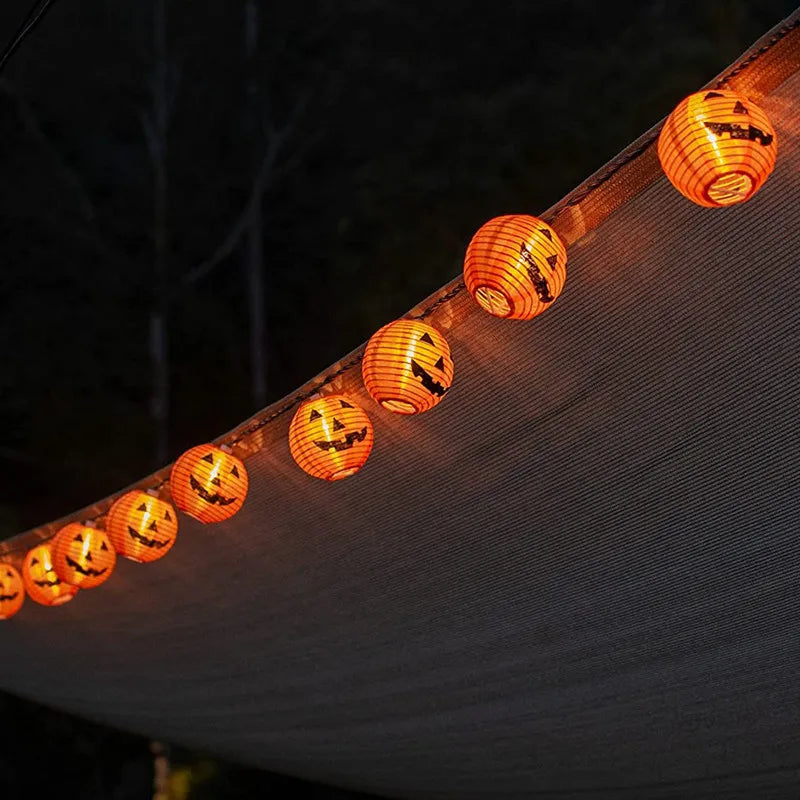 Guirlande Solaire LED Halloween – Lanternes, 3,5 à 6,5 m