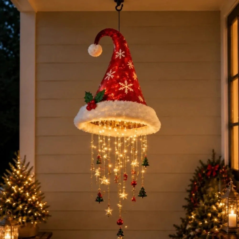 Guirlande Lumineuse Bonnets de Père Noël LED – Décoration Sapin – vue 2