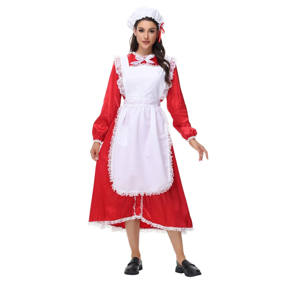 Robe Soubrette de Noël Femme – Tailles S, M et L