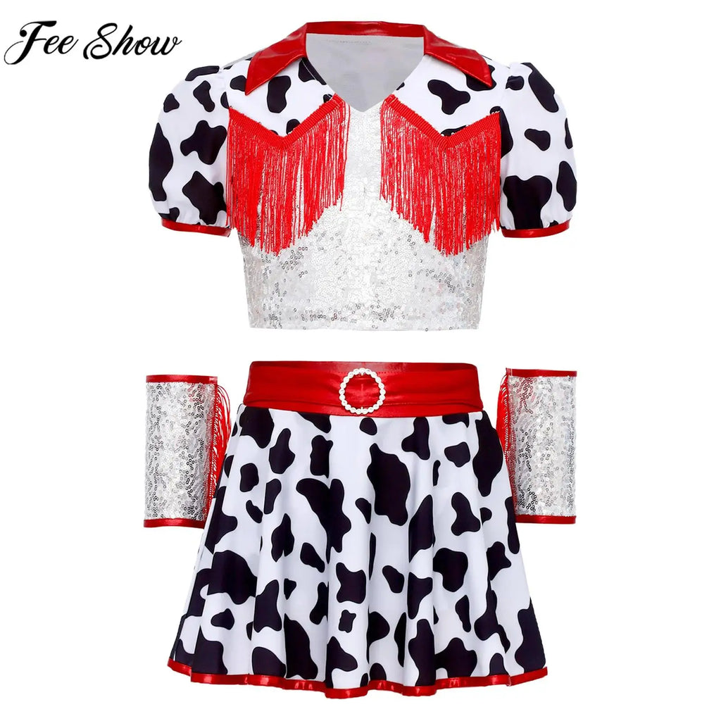 Déguisement Cow-Girl Sequins Fille