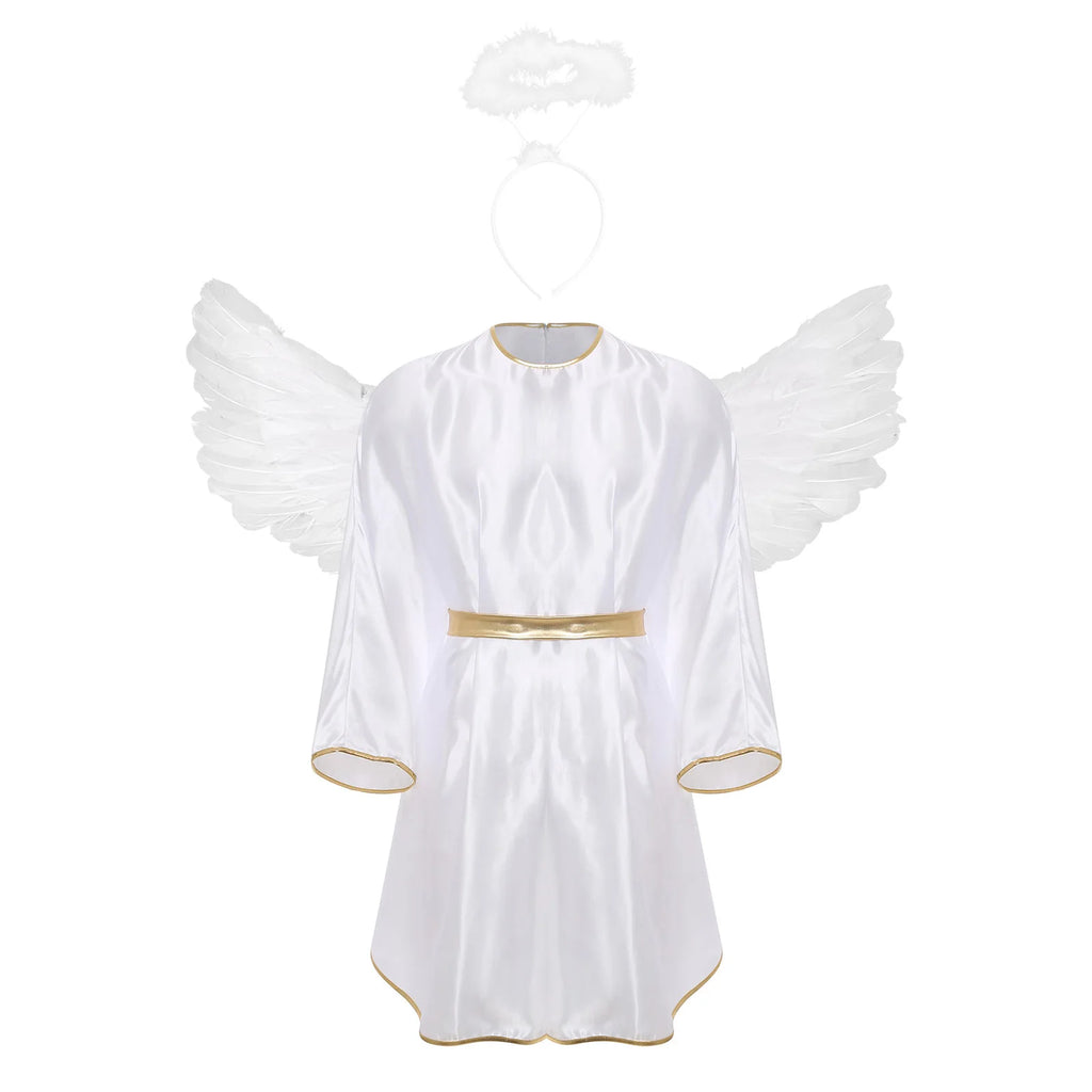 Déguisement Ange ou Démon Homme – Robe, Ailes et Coiffe