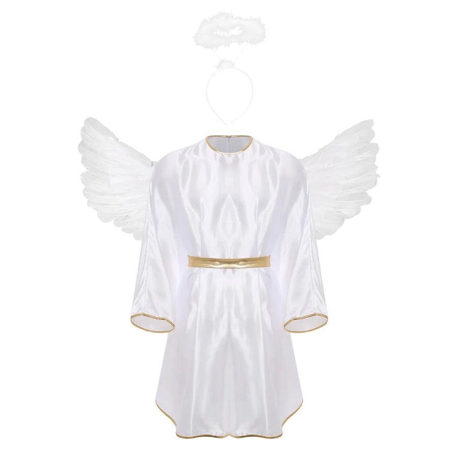 Déguisement Ange ou Démon Homme – Robe, Ailes et Coiffe
