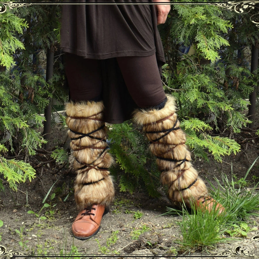 Jambières Viking en Fausse Fourrure