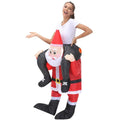 Déguisement Gonflable Père Noël Rigolo Adulte – vue 5