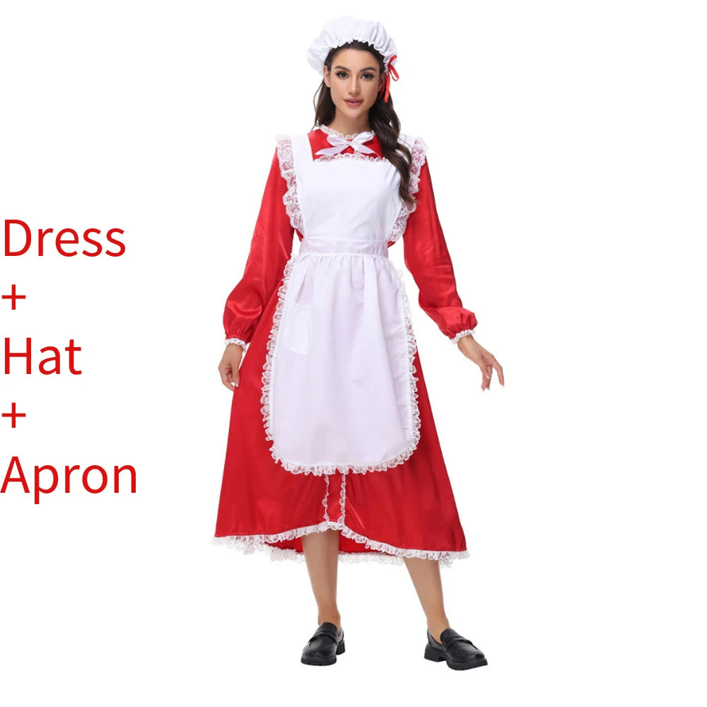 Robe Soubrette de Noël Femme – Tailles S, M et L