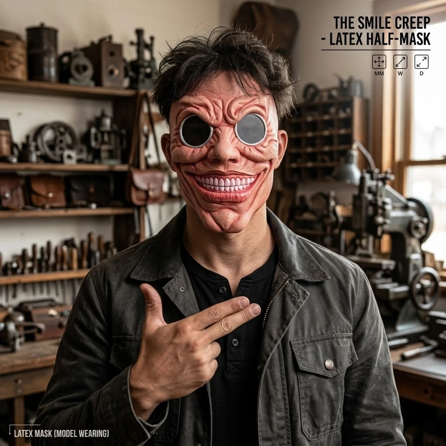 Demi-Masque Sourire Trou Noir Effrayant