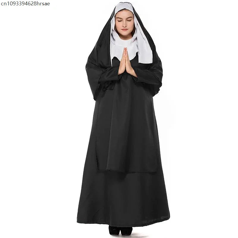 Robe de Nonne Médiévale Femme – vue 5