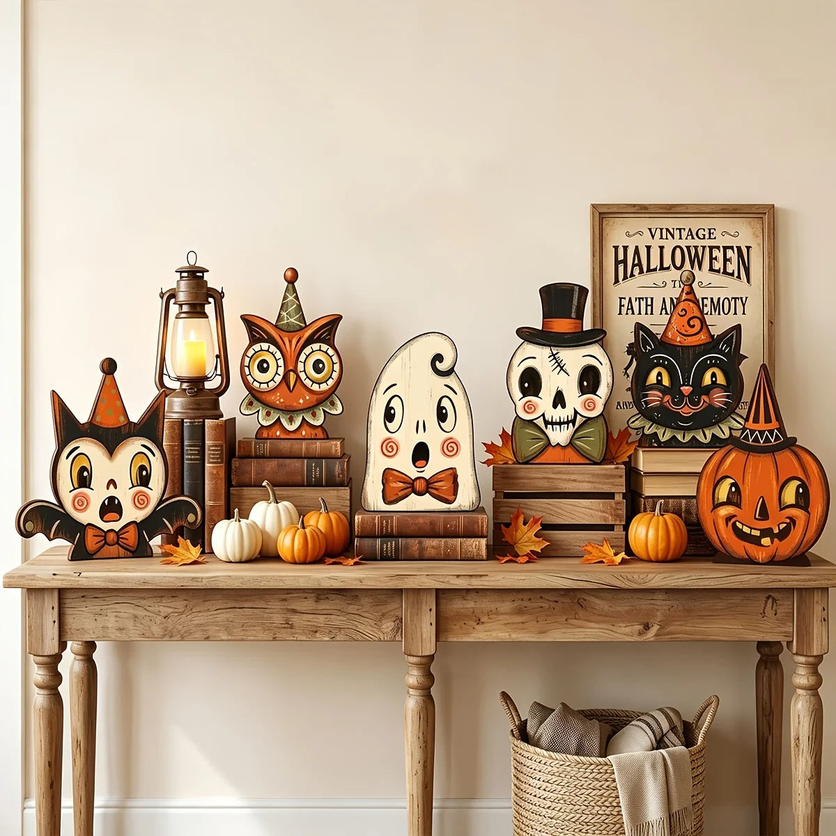 Décoration en bois à poser Halloween – vue 5