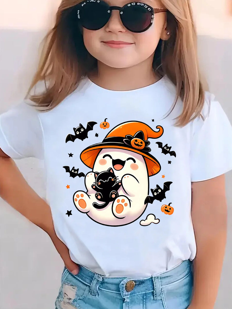 T-shirts Halloween Assortis Famille – Fantômes et Citrouilles