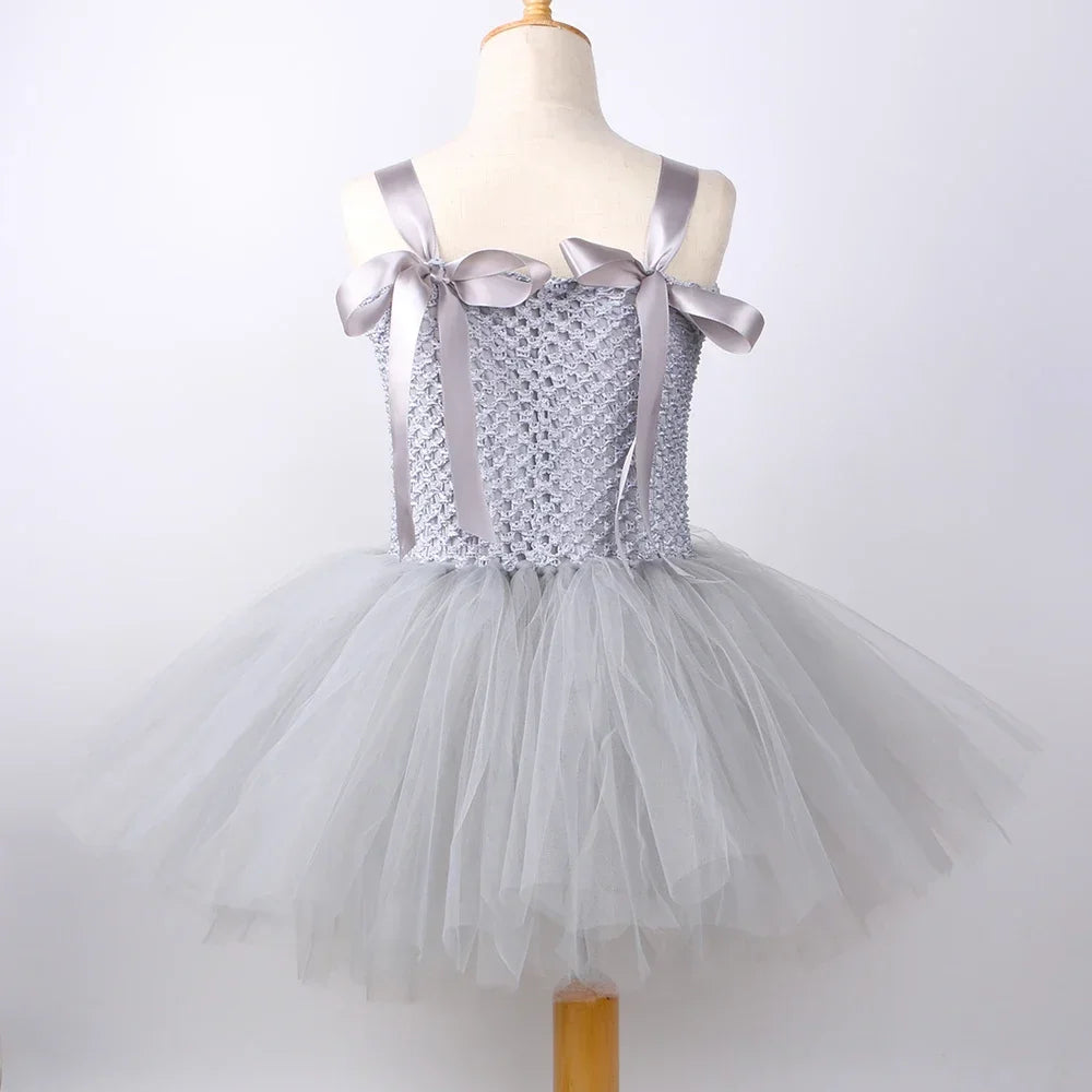 Robe Tutu Lapin Gris Fille