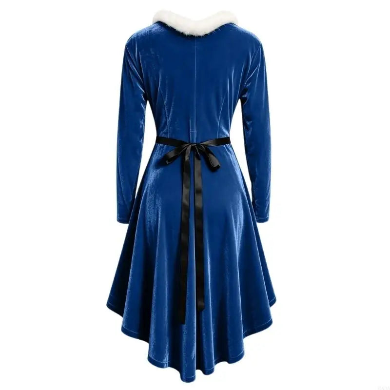 Robe Mère Noël à Franges Femme