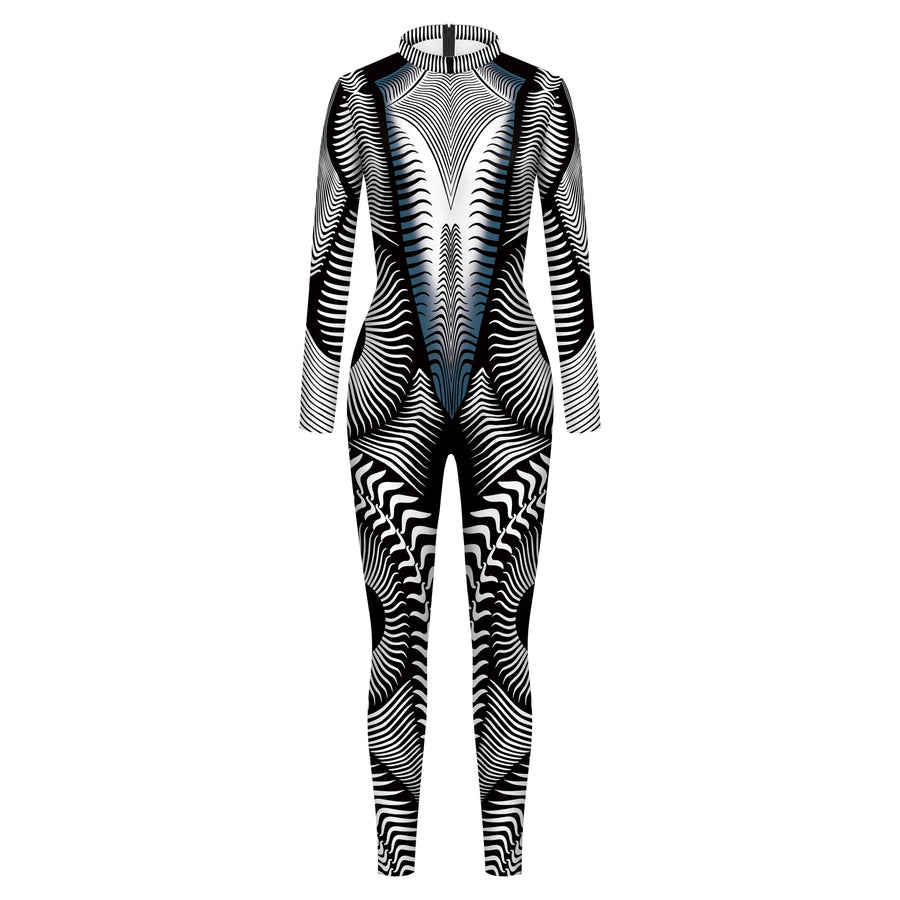 Combinaison Femme à Motifs 3D – Modèles A, B et C, S à XL