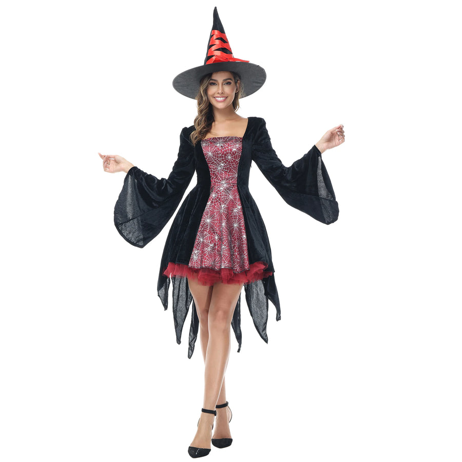 Robe de Sorcière Gothique Femme – XS à XXXL