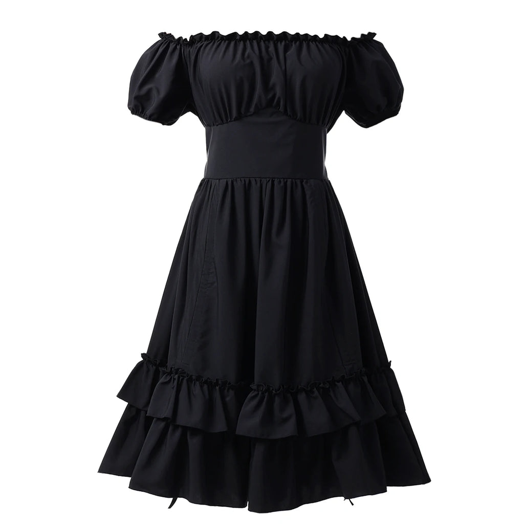 Robe Corset Pirate Steampunk Épaules Dénudées