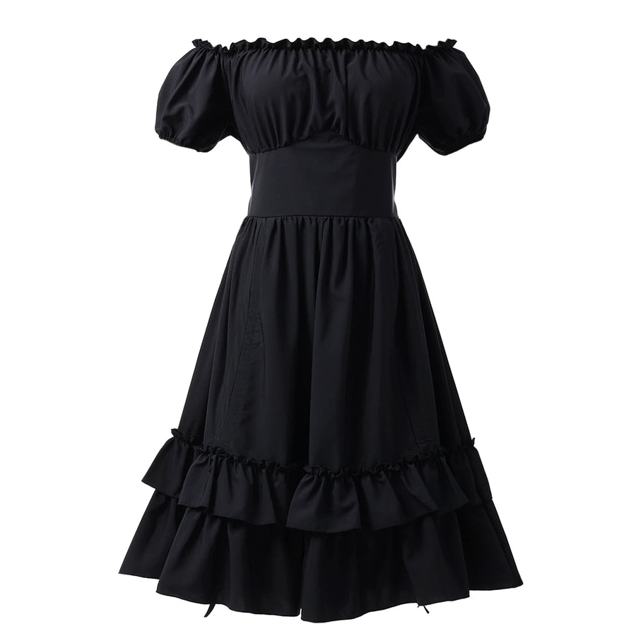Robe Corset Pirate Steampunk Épaules Dénudées
