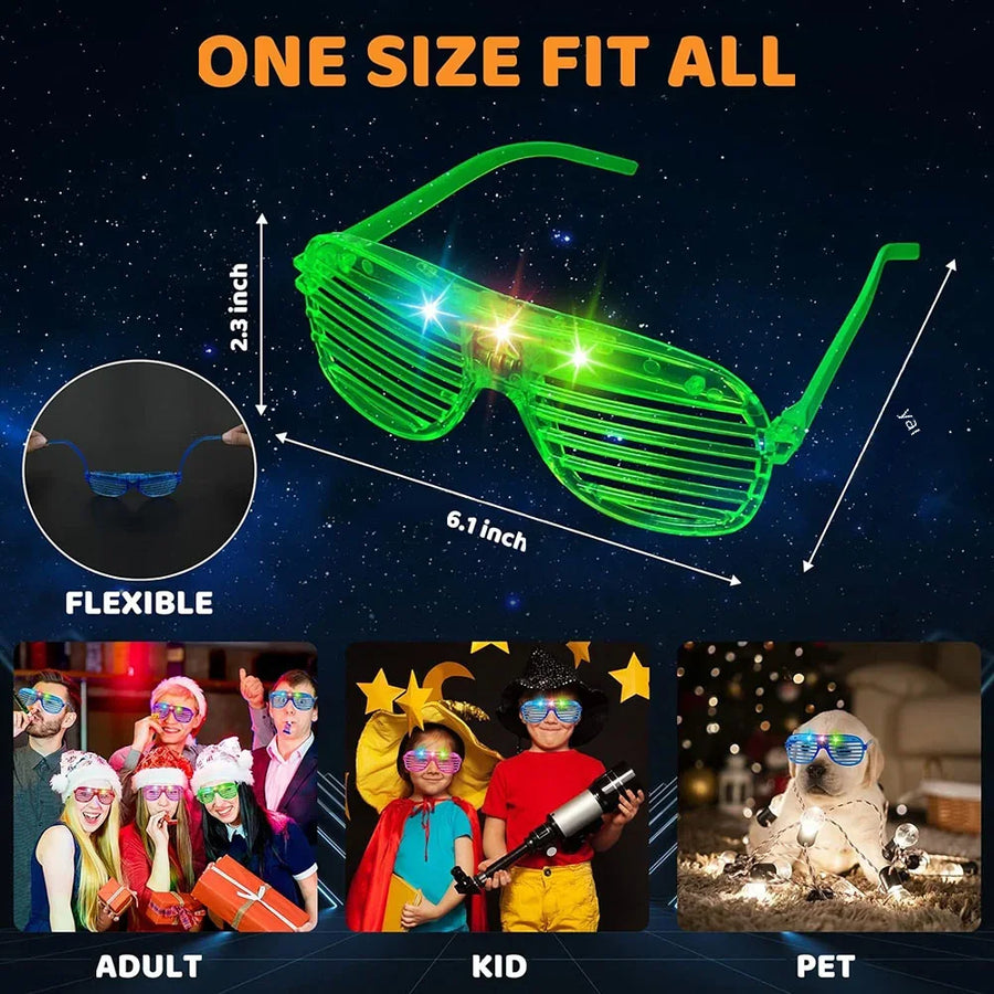 Lunettes LED Lumineuses de Fête – vue 3