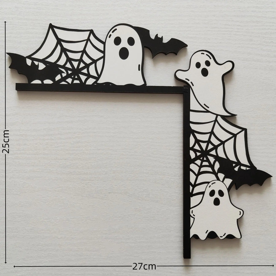 Décorations d'Angle de Porte Halloween en Bois – 8 Modèles