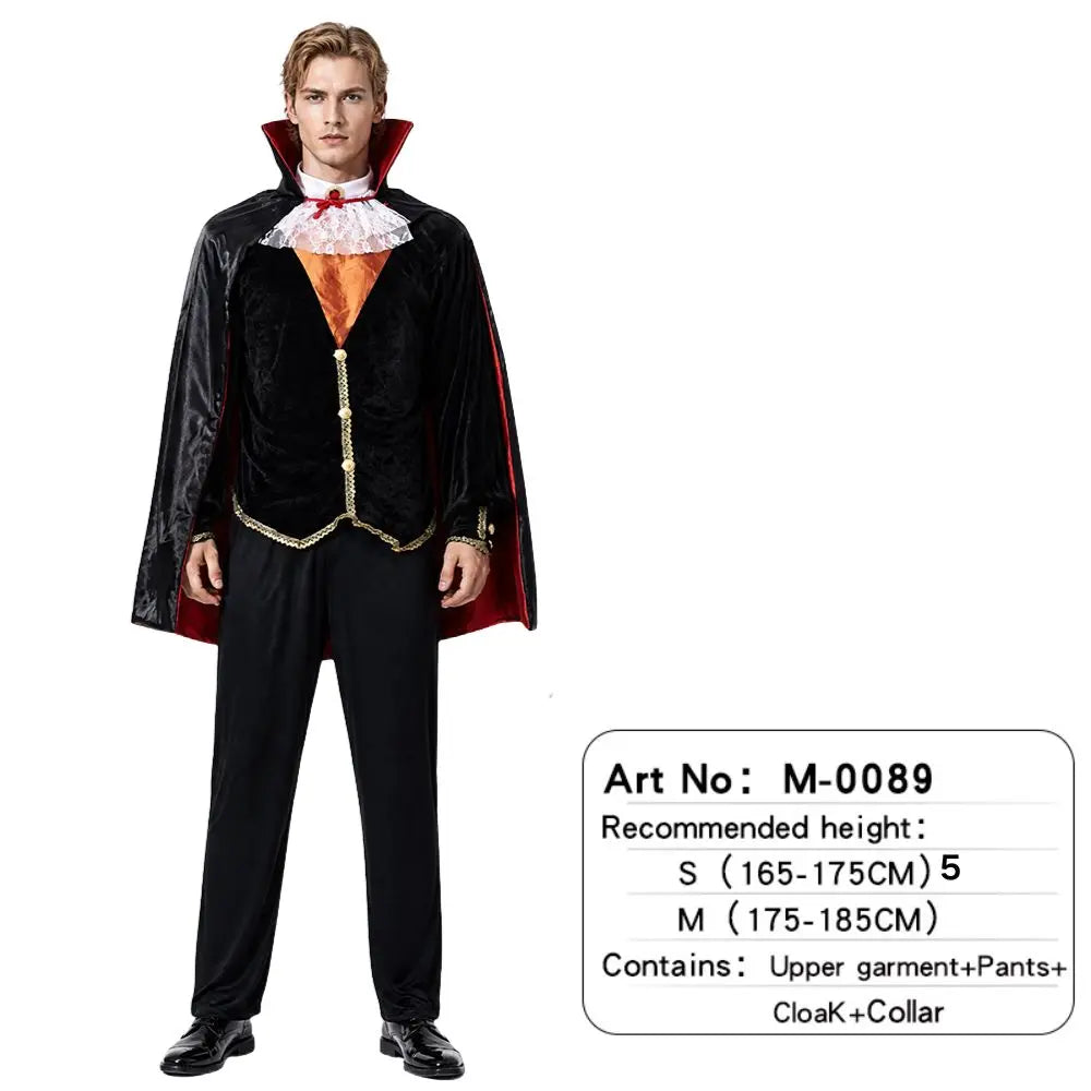 Déguisement Vampire Médiéval Homme – 4 Styles A à D