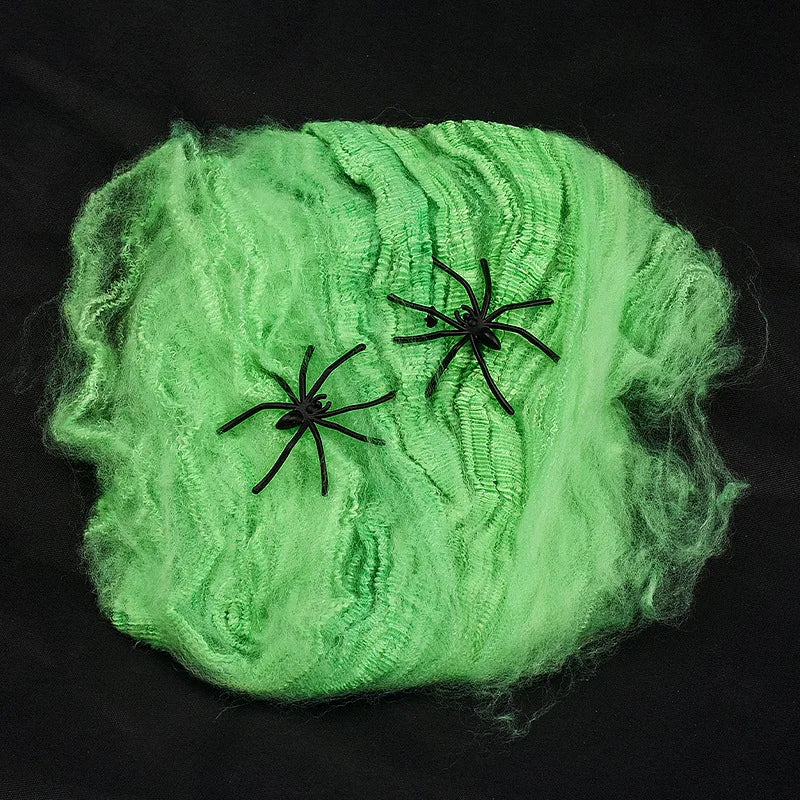 Toile d'araignée artificielle en coton Halloween – 6 couleurs – vue 6