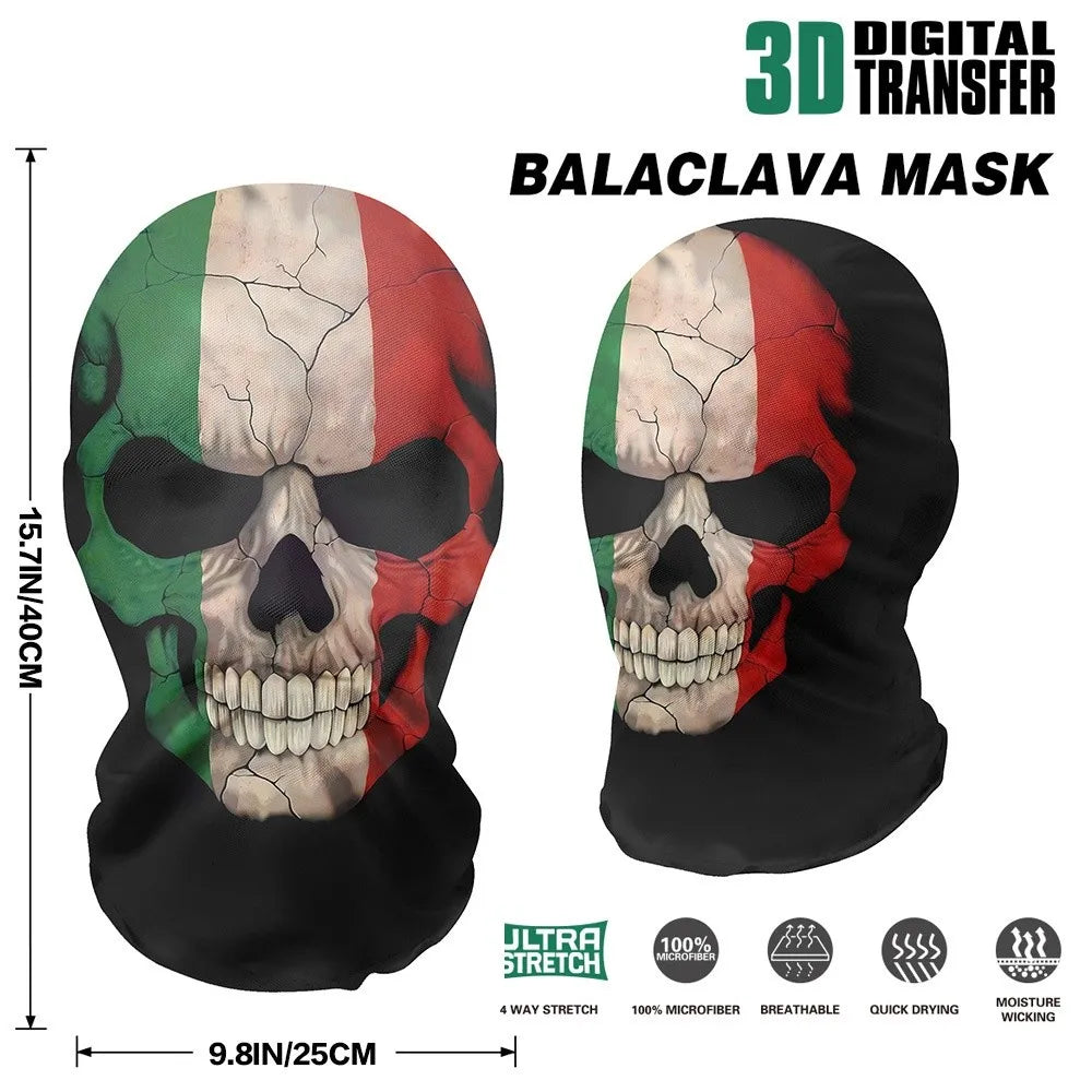 Cagoule Tête de Mort en Résille – Masque Squelette Intégral