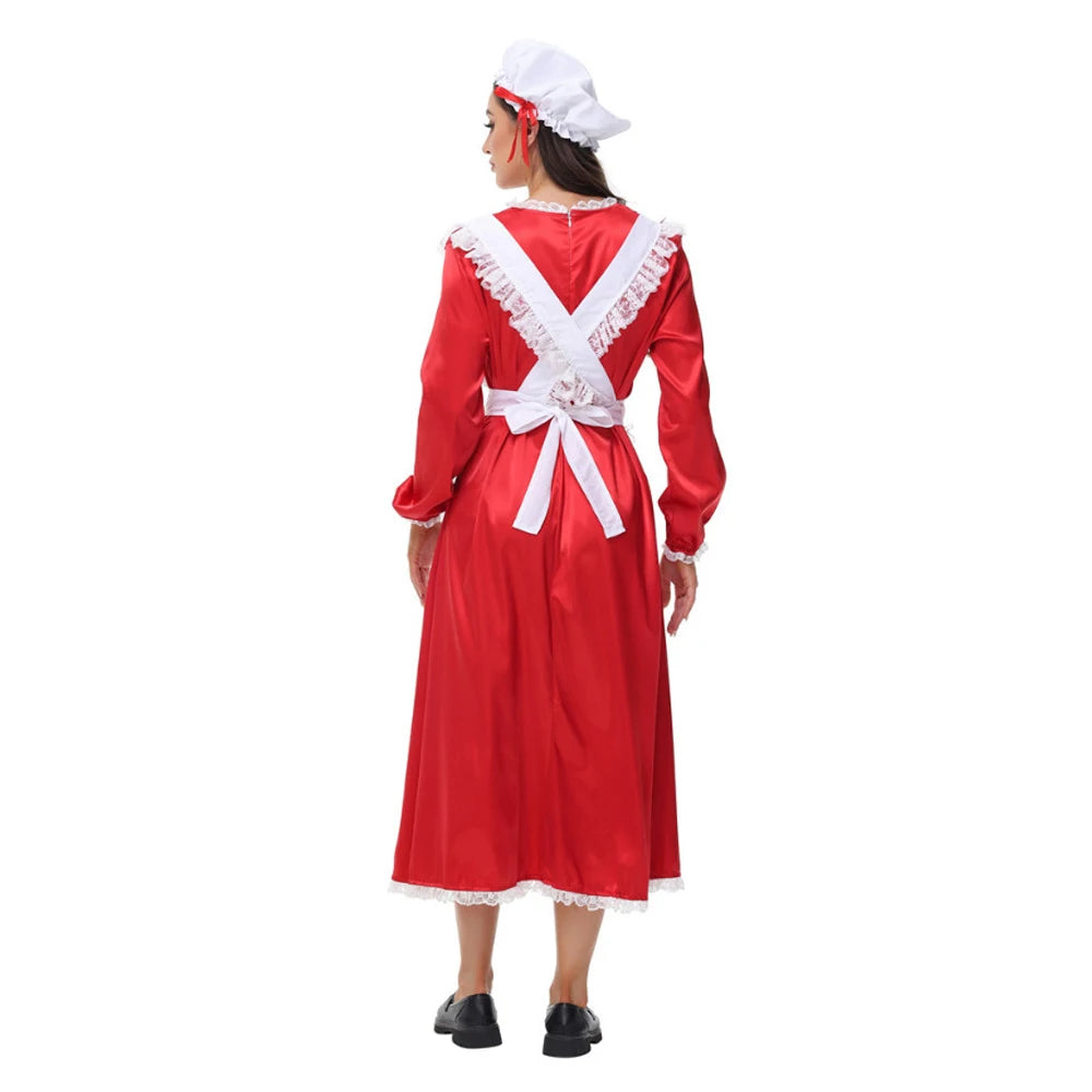 Robe Soubrette de Noël Femme – Tailles S, M et L