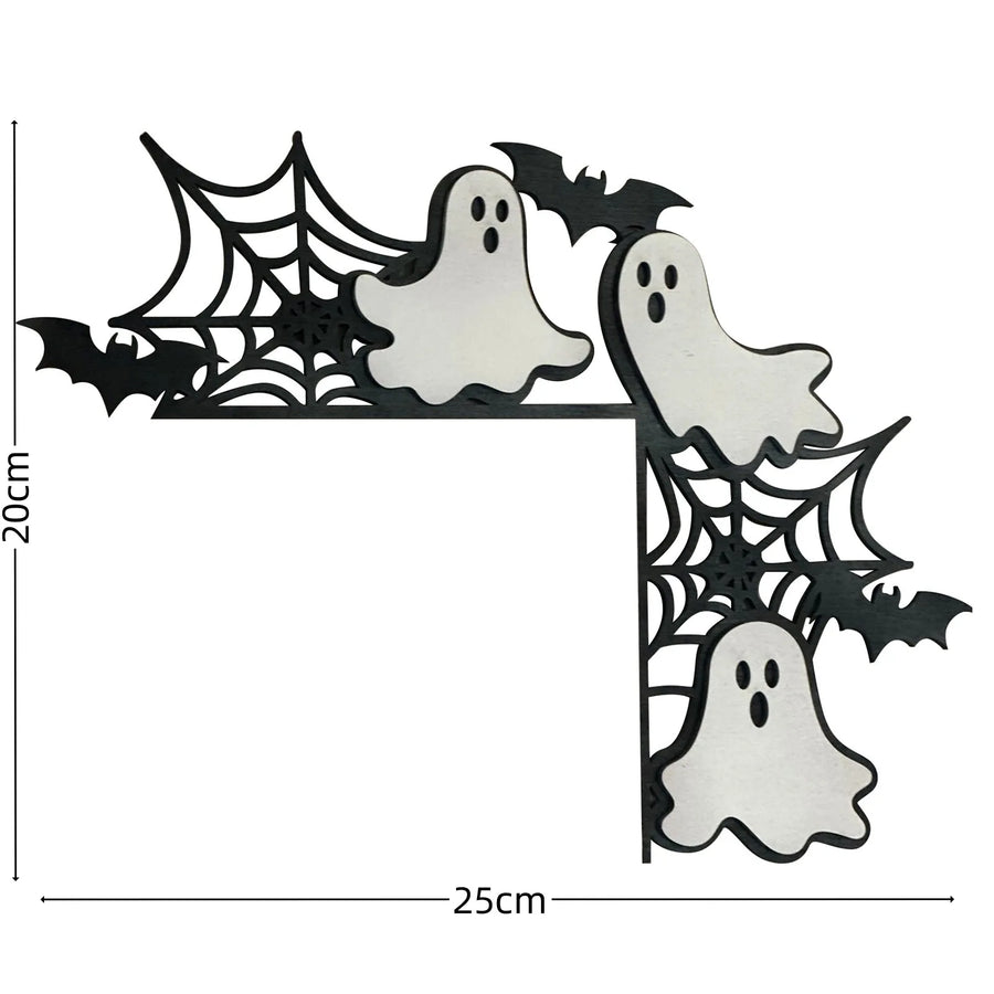 Décorations d'Angle de Porte Halloween en Bois – 8 Modèles